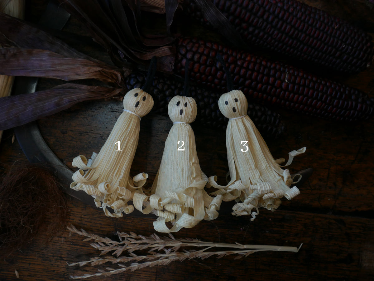Ghost Corn husk Doll