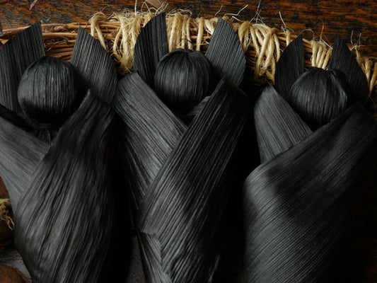 Black BAT Corn husk doll