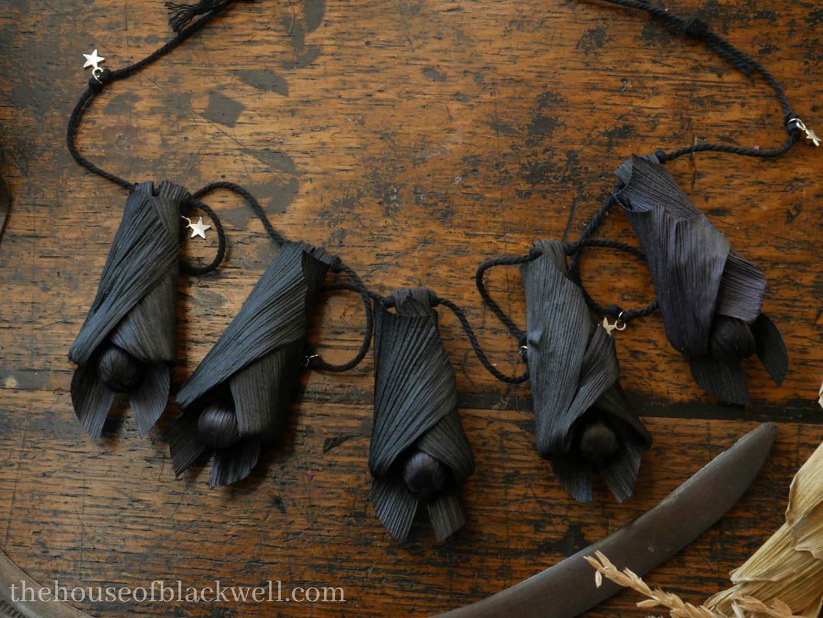 Corn Husk Bat doll Garland