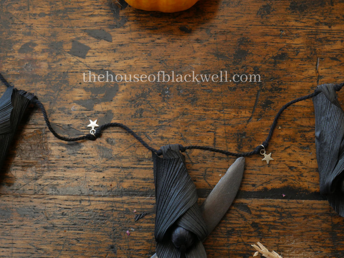 Corn Husk Bat doll Garland
