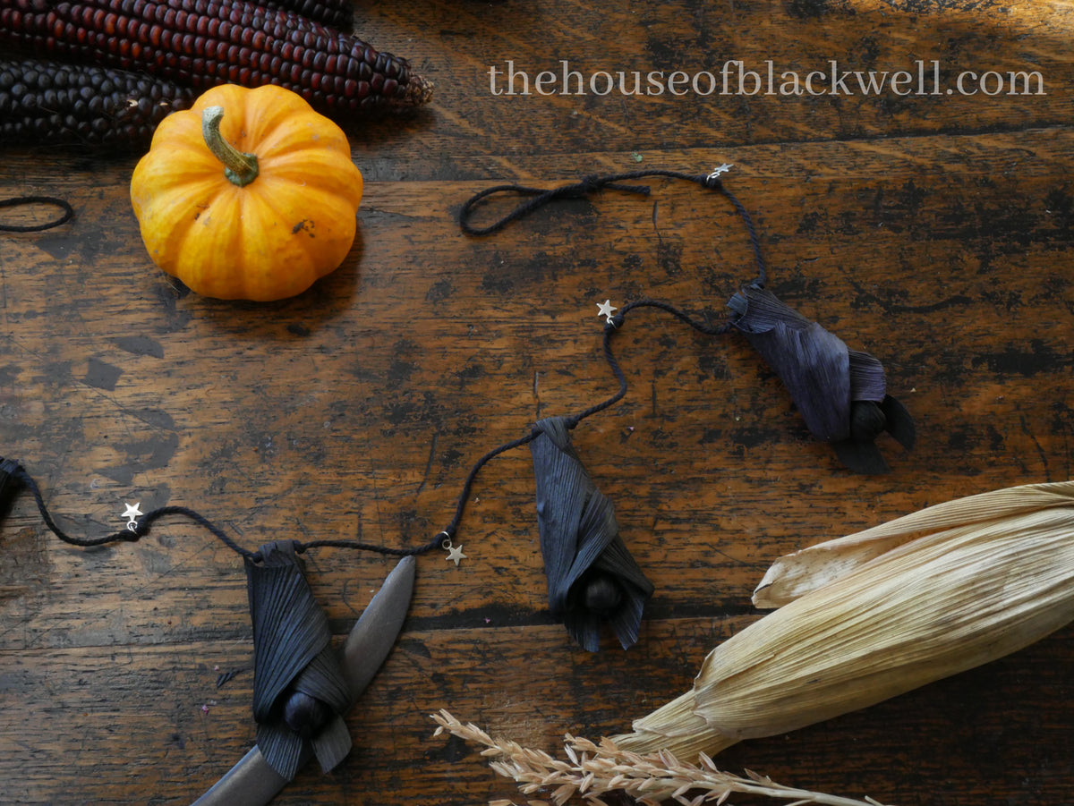 Corn Husk Bat doll Garland