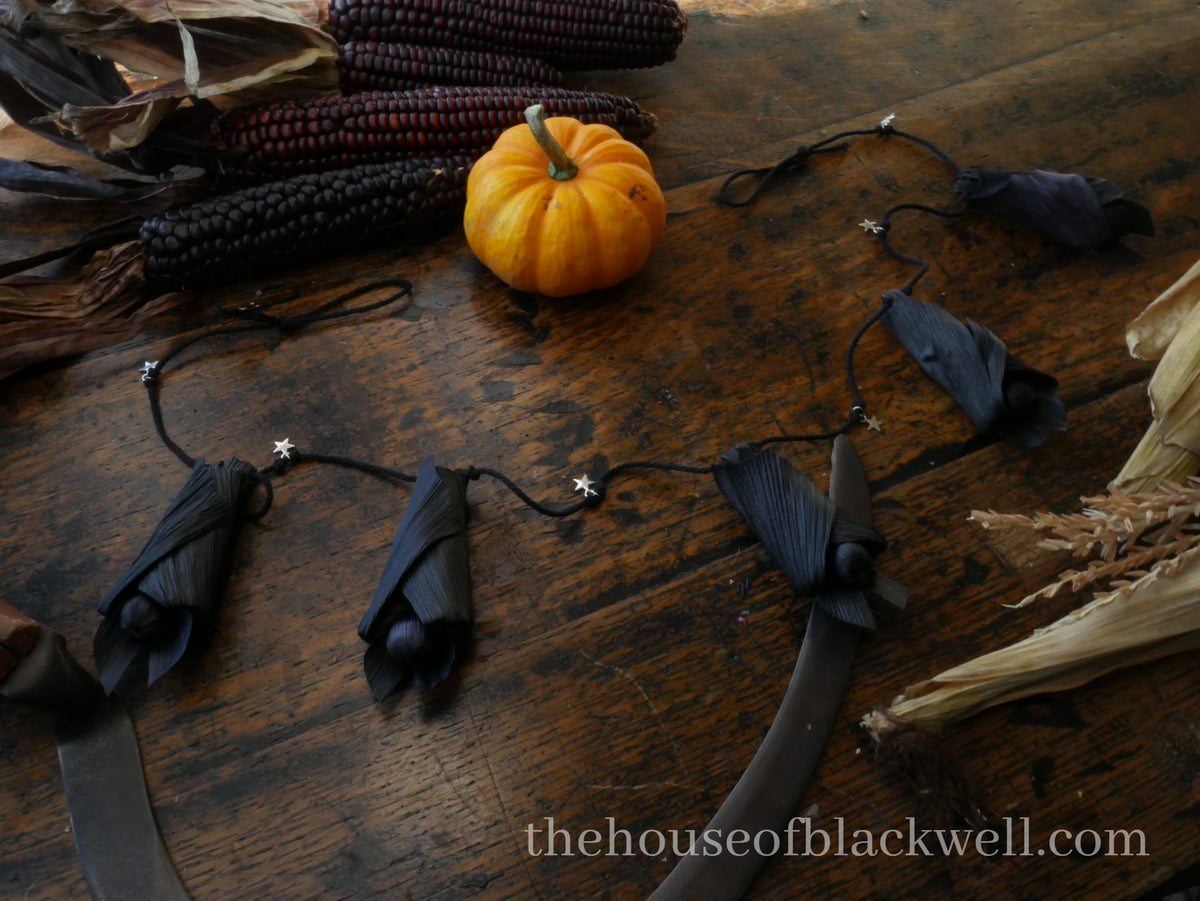 Corn Husk Bat doll Garland