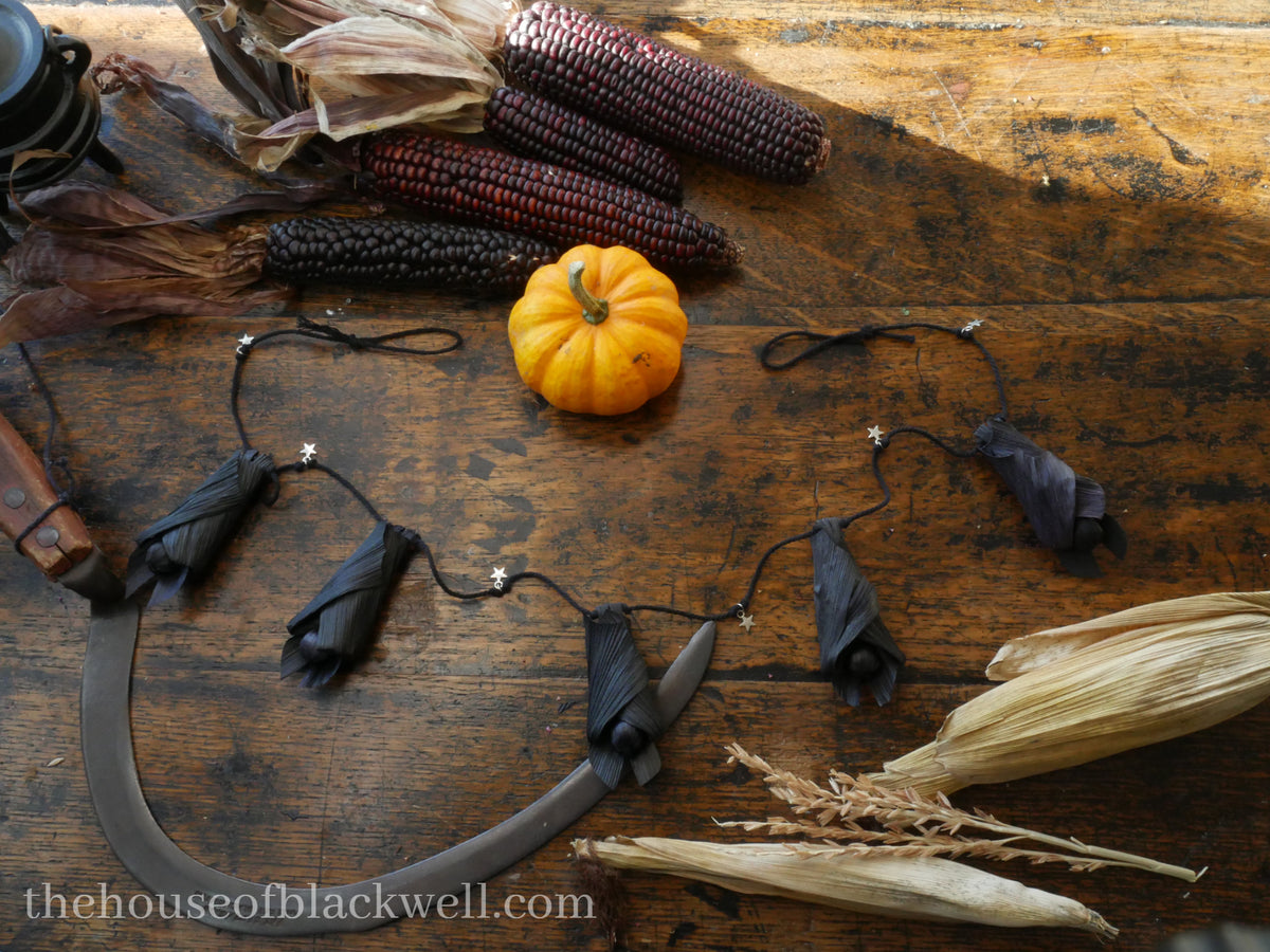 Corn Husk Bat doll Garland