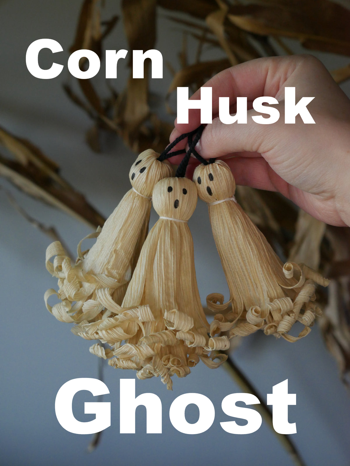 Ghost Corn husk Doll