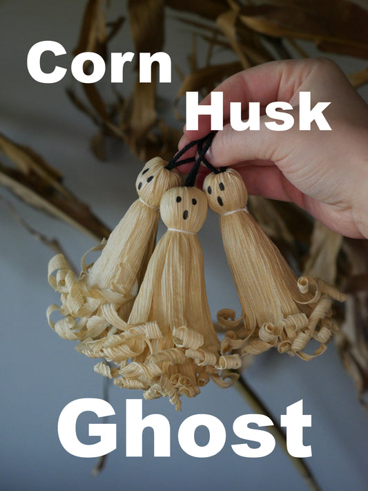 Ghost Corn husk Doll