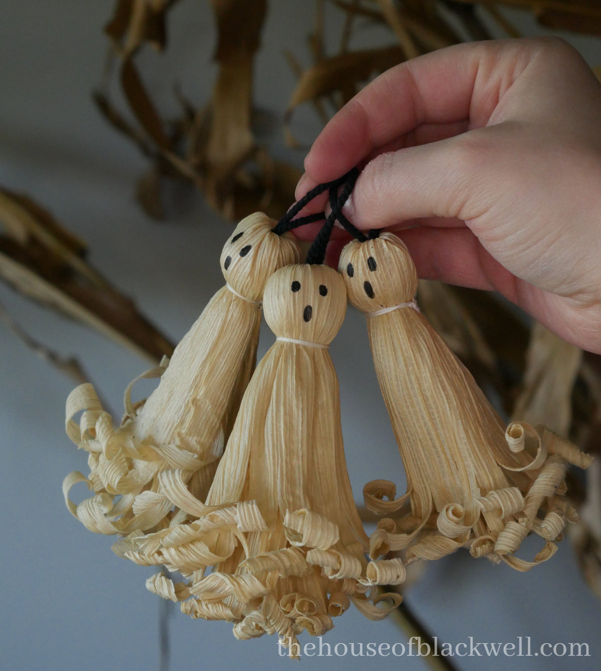 Ghost Corn husk Doll