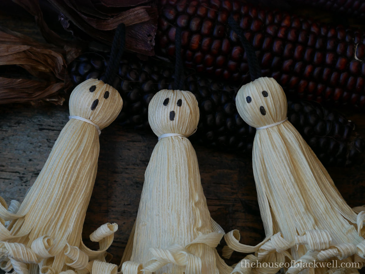 Ghost Corn husk Doll