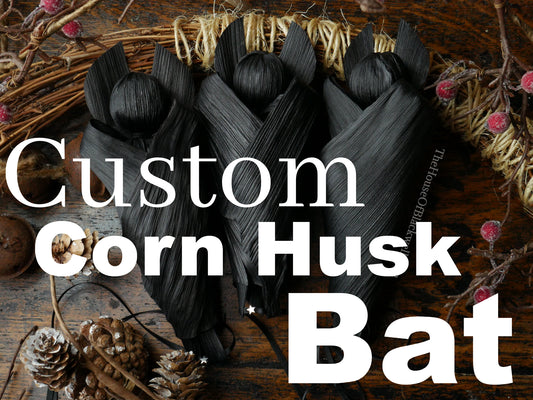 Bat corn husk doll MADE TO ORDER