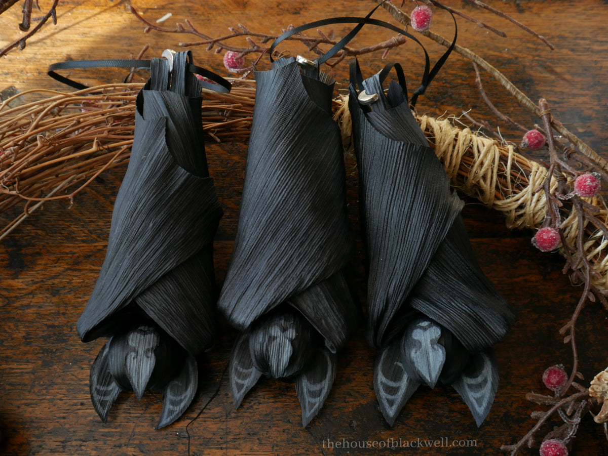 VAMPIRE Bat corn husk doll MADE TO ORDER