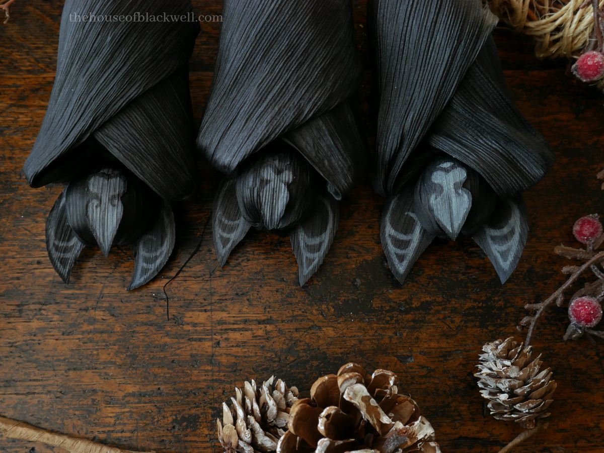 VAMPIRE Bat corn husk doll MADE TO ORDER